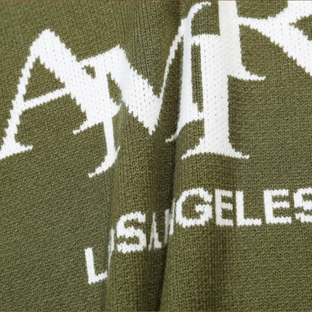 AMIRI Green Crew Neck Sweater - Picture 5 of 6